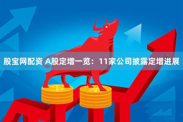 股宝网配资 A股定增一览：11家公司披露定增进展