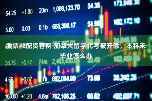 股票融配资官网 加拿大留学代考被开除，本科未毕业怎么办